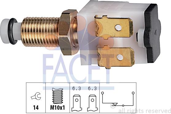 FACET 7.1009 - Brake Light Switch / Clutch car-mod.net