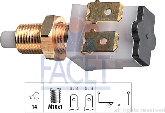 FACET 7.1007 - Brake Light Switch / Clutch car-mod.net