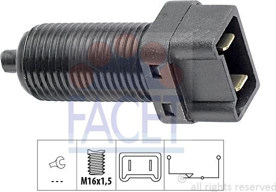 FACET 7.1012 - Brake Light Switch / Clutch car-mod.net