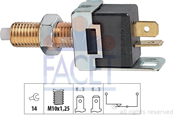 FACET 7.1017 - Brake Light Switch / Clutch car-mod.net