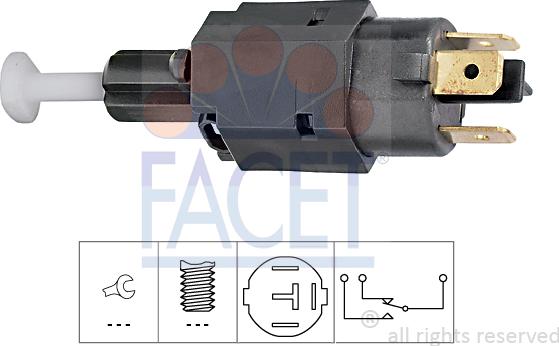 FACET 7.1082 - Brake Light Switch / Clutch car-mod.net