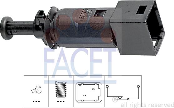 FACET 7.1148 - Brake Light Switch / Clutch car-mod.net