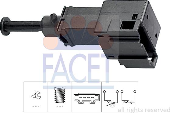 FACET 7.1151 - Brake Light Switch / Clutch car-mod.net
