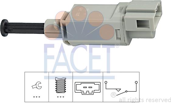 FACET 7.1152 - Switch, clutch control (cruise control) car-mod.net