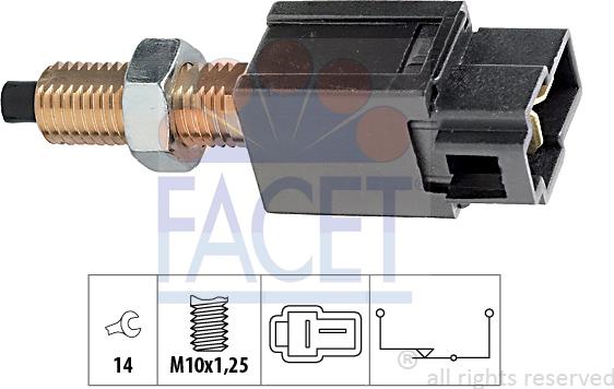 FACET 7.1169 - Brake Light Switch / Clutch car-mod.net