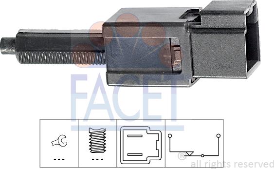 FACET 7.1165 - Brake Light Switch / Clutch car-mod.net