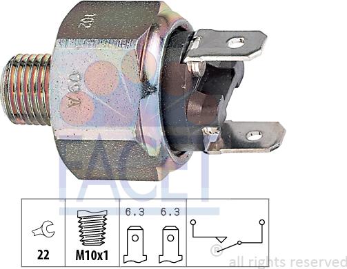 FACET 7.1102 - Brake Light Switch / Clutch car-mod.net
