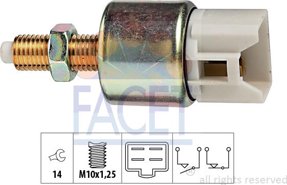 FACET 7.1119 - Brake Light Switch / Clutch car-mod.net
