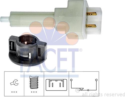 FACET 7.1129 - Brake Light Switch / Clutch car-mod.net