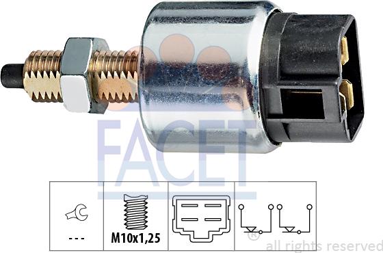 FACET 7.1128 - Brake Light Switch / Clutch car-mod.net
