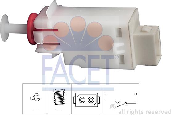 FACET 7.1123 - Switch, clutch control (cruise control) car-mod.net