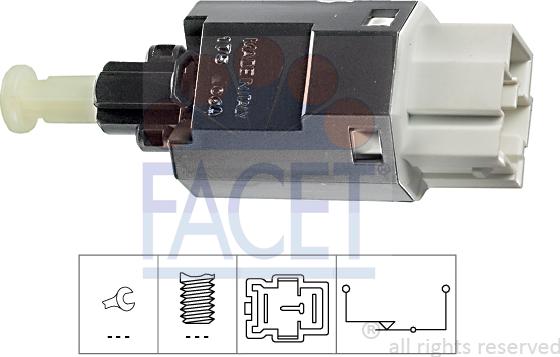 FACET 7.1175 - Brake Light Switch / Clutch car-mod.net