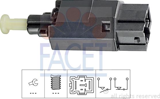 FACET 7.1176 - Brake Light Switch / Clutch car-mod.net