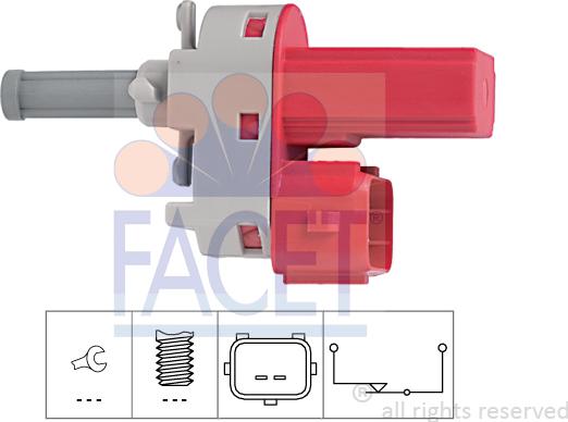 FACET 7.1171 - Switch, clutch control (cruise control) car-mod.net