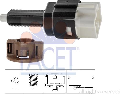 FACET 7.1178 - Brake Light Switch / Clutch car-mod.net