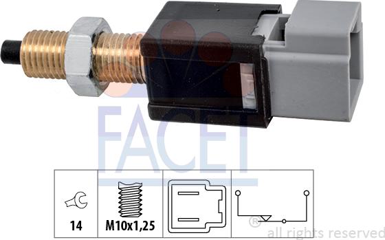 FACET 7.1304 - Brake Light Switch / Clutch car-mod.net