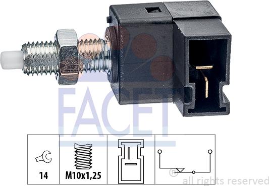 FACET 7.1300 - Brake Light Switch / Clutch car-mod.net