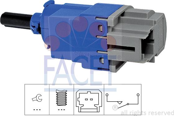 FACET 7.1291 - Switch, clutch control (cruise control) car-mod.net