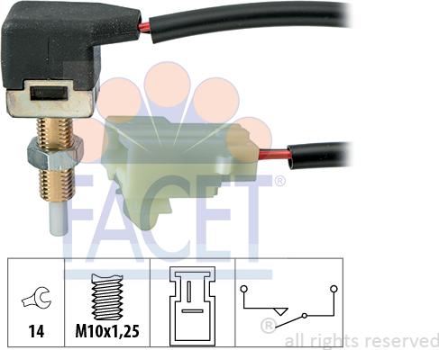 FACET 7.1298 - Switch, clutch control (cruise control) car-mod.net