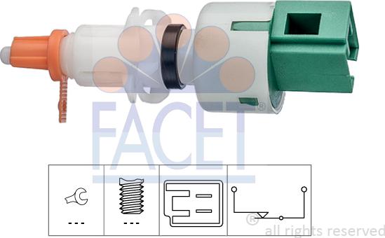 FACET 7.1249 - Switch, clutch control (cruise control) car-mod.net