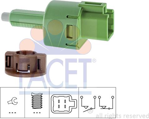 FACET 7.1254 - Brake Light Switch / Clutch car-mod.net