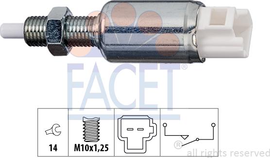FACET 7.1258 - Switch, clutch control (cruise control) car-mod.net