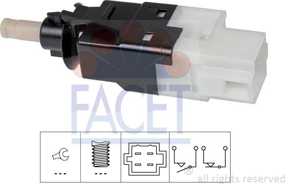 FACET 7.1252 - Brake Light Switch / Clutch car-mod.net