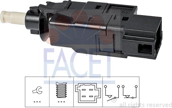 FACET 7.1260 - Brake Light Switch / Clutch car-mod.net