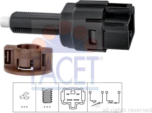FACET 7.1261 - Brake Light Switch / Clutch car-mod.net
