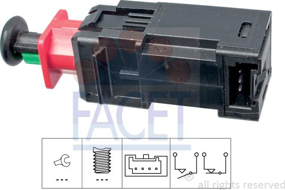 FACET 7.1208 - Brake Light Switch / Clutch car-mod.net