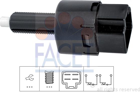 FACET 7.1202 - Brake Light Switch / Clutch car-mod.net