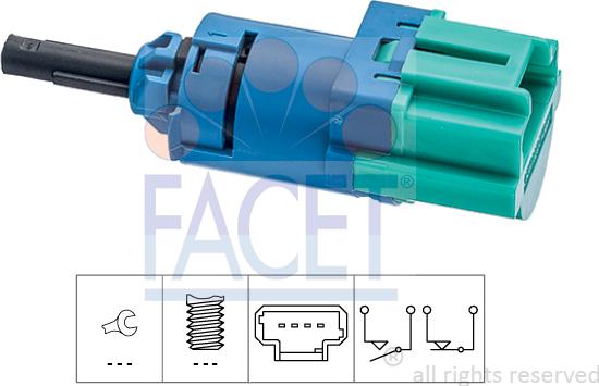 FACET 7.1286 - Brake Light Switch / Clutch car-mod.net