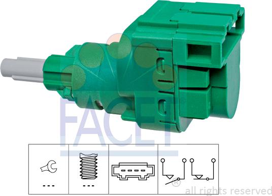 FACET 7.1230 - Brake Light Switch / Clutch car-mod.net