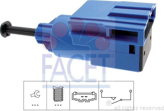 FACET 7.1220 - Switch, clutch control (cruise control) car-mod.net