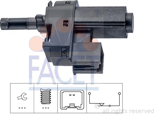 FACET 7.1221 - Switch, clutch control (cruise control) car-mod.net