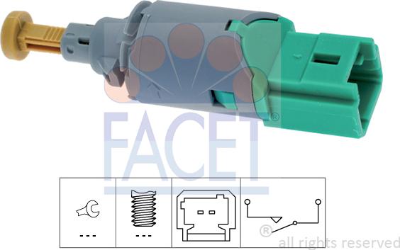 FACET 7.1223 - Brake Light Switch / Clutch car-mod.net