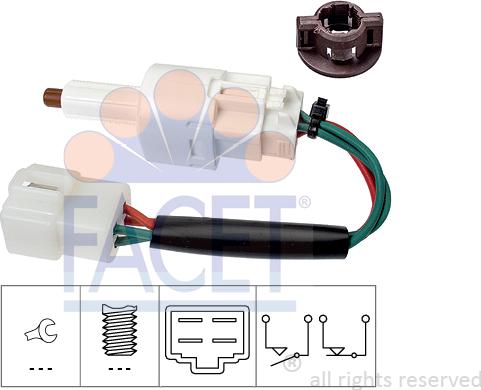 FACET 7.1273 - Brake Light Switch / Clutch car-mod.net