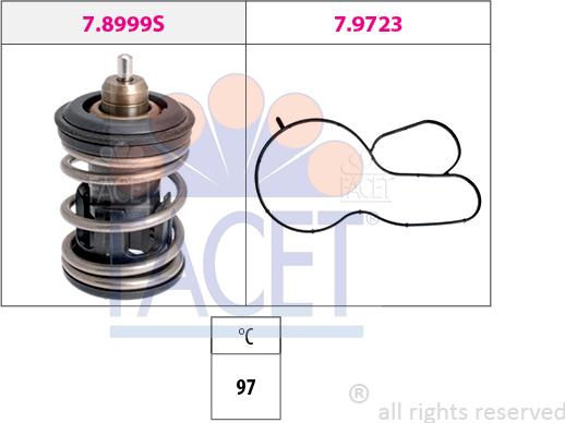 FACET 7.8999 - Coolant thermostat / housing car-mod.net