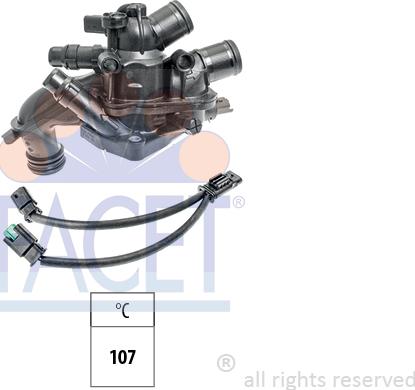 FACET 7.8964 - Coolant thermostat / housing car-mod.net