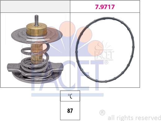 FACET 7.8442 - Coolant thermostat / housing car-mod.net