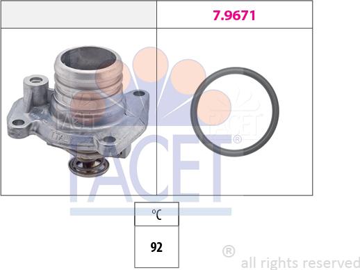 FACET 7.8458 - Coolant thermostat / housing car-mod.net