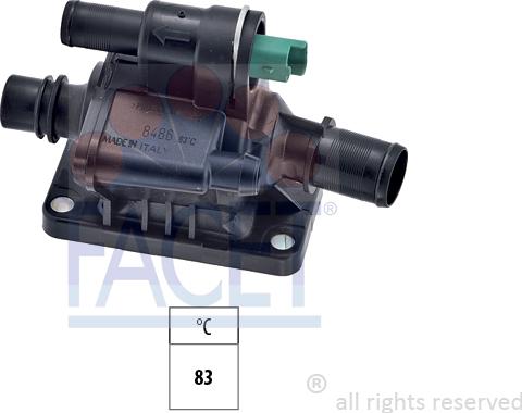 FACET 7.8486 - Coolant thermostat / housing car-mod.net