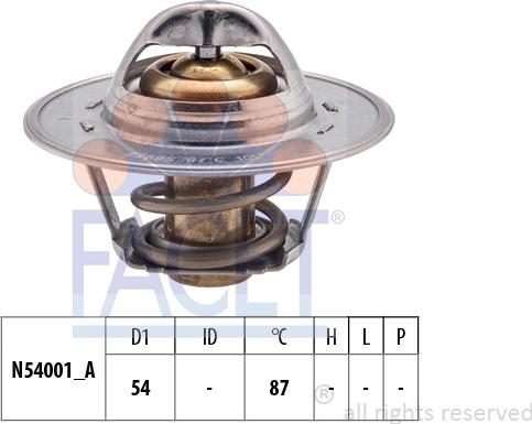 FACET 7.8547S - Coolant thermostat / housing car-mod.net