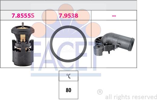 FACET 7.8562K - Coolant thermostat / housing car-mod.net