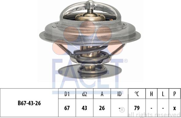 FACET 7.8578S - Coolant thermostat / housing car-mod.net