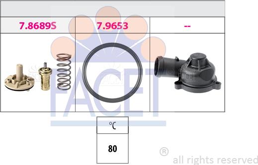 FACET 7.8689K - Coolant thermostat / housing car-mod.net