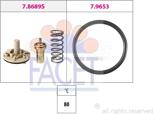 FACET 7.8689 - Coolant thermostat / housing car-mod.net
