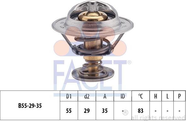 FACET 7.8323S - Coolant thermostat / housing car-mod.net