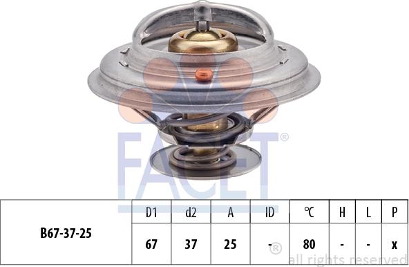 FACET 7.8259S - Coolant thermostat / housing car-mod.net