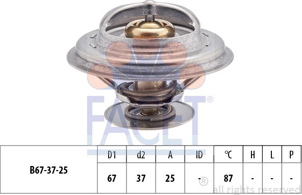 FACET 7.8256S - Coolant thermostat / housing car-mod.net